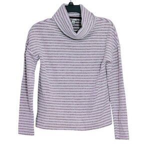 A New Day Women's‎ Sweater Size XS Red White Stripe Turtleneck Soft